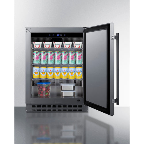 Summit 24 Inch Refrigerator ADA with Solid Door