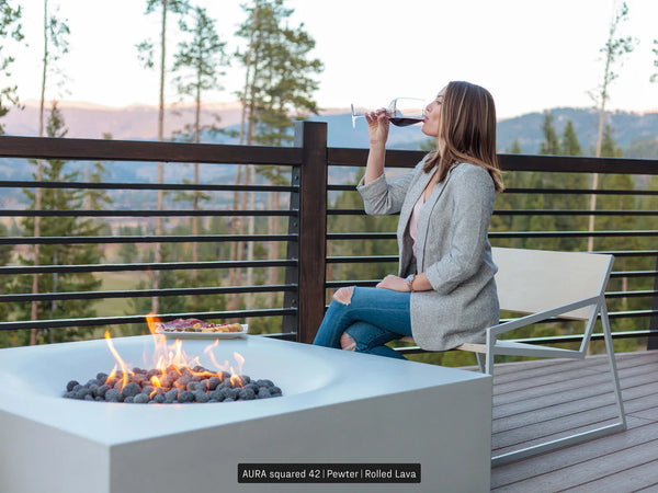 Lumacast Aura Squared Fire Table