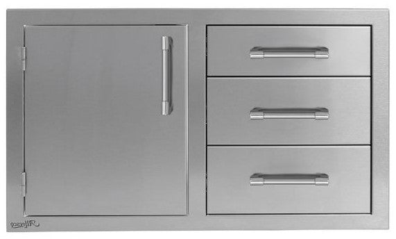 Alfresco 32 Inch Access Door & Drawers Combo