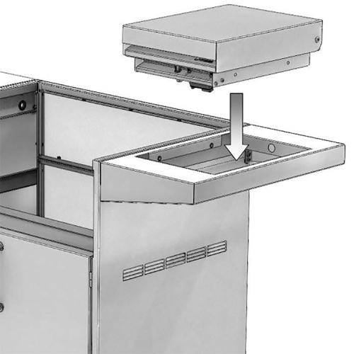 Artisan Single Side Burner Shelf Mount for Cart Models