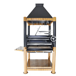 Tagwood The BEAST Argentine Santa Maria Style Wood Fire & Charcoal Gaucho Grill - Cold-Roll Steel