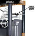 Tagwood The BEAST Argentine Santa Maria Style Wood Fire & Charcoal Gaucho Grill - Cold-Roll Steel