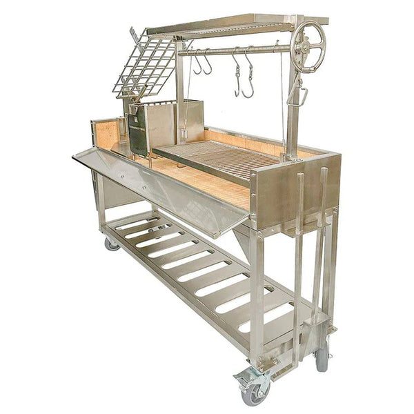 Tagwood Freestanding Argentine Santa Maria Wood Fire & Charcoal Gaucho Grill