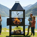 Tagwood Santa Maria Wood Fire & Charcoal Gaucho Grill - Cold-Roll Steel