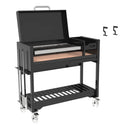 Tagwood Freestanding Argentine Wood Fire & Charcoal Gaucho Grill- Cold-Roll Steel