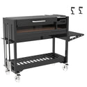 Tagwood Freestanding Argentine Wood Fire & Charcoal Gaucho Grill- Cold-Roll Steel