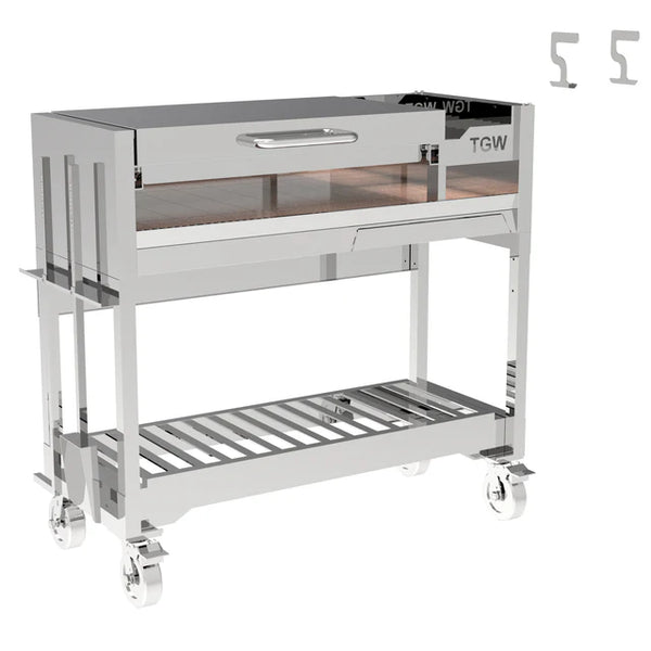 Tagwood Freestanding Argentine Wood Fire & Charcoal Gaucho Grill