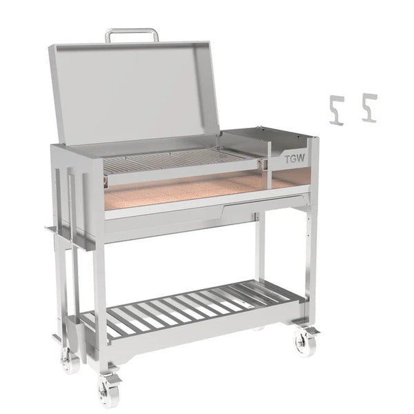 Tagwood Freestanding Argentine Wood Fire & Charcoal Gaucho Grill
