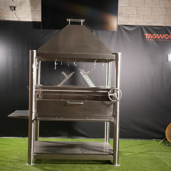 Tagwood XL Argentine Santa Maria Wood Fire & Charcoal Gaucho Grill all SS304