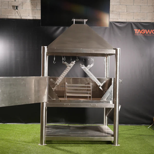 Tagwood XL Argentine Santa Maria Wood Fire & Charcoal Gaucho Grill all SS304