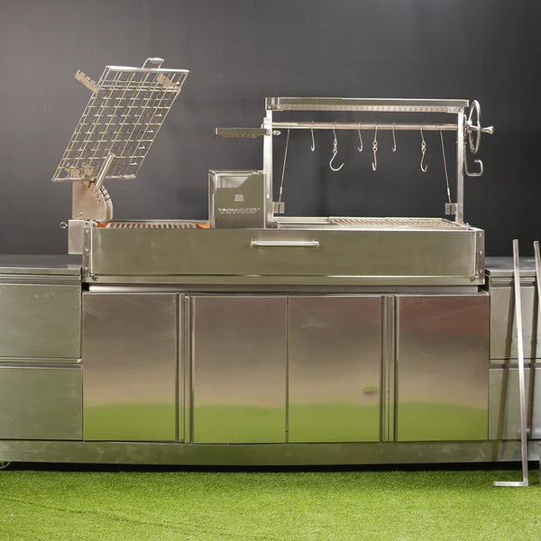 Tagwood XL Built-in Argentine Santa Maria Wood Fire & Charcoal Gaucho Grill