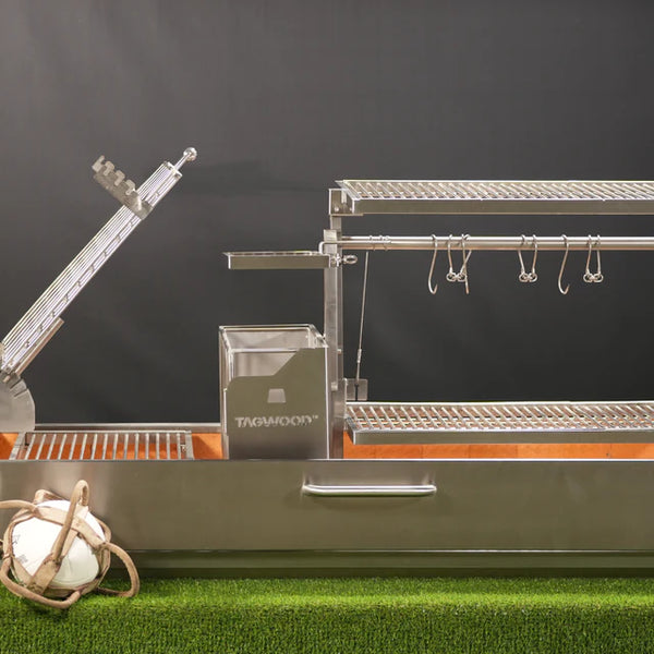Tagwood XL Built-in Argentine Santa Maria Wood Fire & Charcoal Gaucho Grill