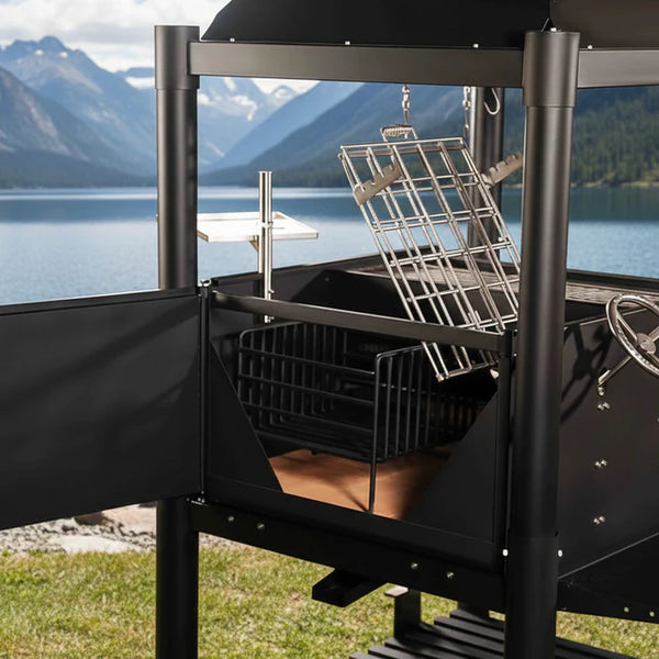 Tagwood Santa Maria Wood Fire & Charcoal Gaucho Grill - Cold-Roll Steel