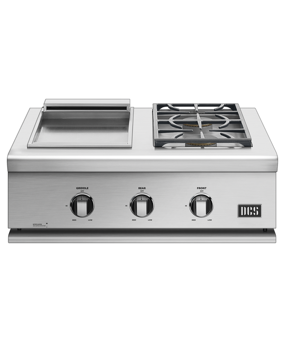 DCS 30 inch Liberty Freestanding Dual Side Burner and Griddle