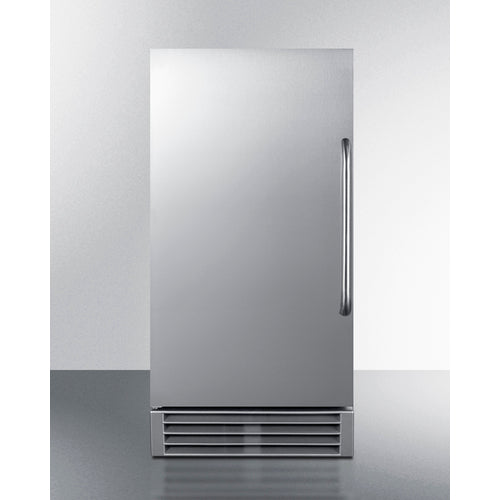Summit 15 Inch Built-In Outdoor 50 lb. Clear Icemaker