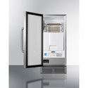 Summit 15 Inch Built-In Outdoor 50 lb. Clear Icemaker