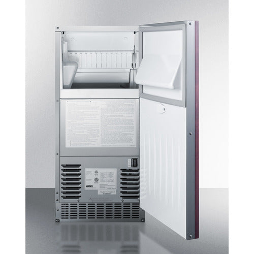 Summit 15 Inch Outdoor/Indoor Icemaker (Panel Ready)