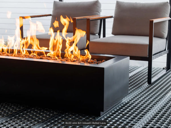 Lumacast Bloc Slim Fire Table