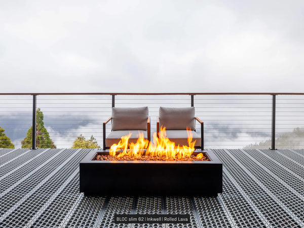 Lumacast Bloc Slim Fire Table