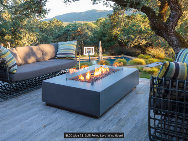 Lumacast Bloc Wide Fire Table