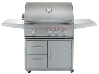 Blaze Professional 34-Inch 3-Burner Freestanding Grill With Rear Infrared Burner