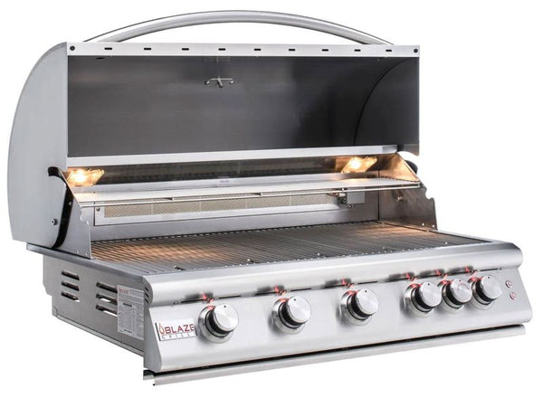 Blaze 5 Burner 40 Inch Built-in LTE Grill with Lights