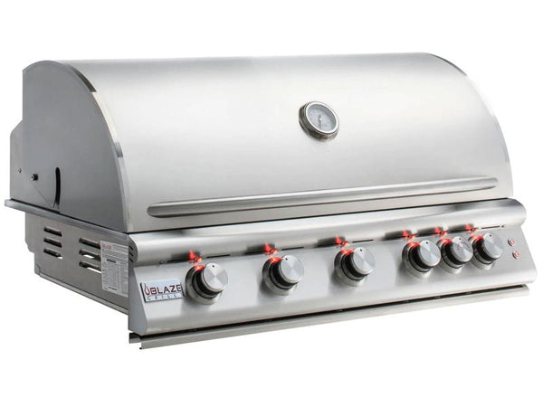 Blaze 5 Burner 40 Inch Built-in LTE Grill with Lights