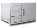 Blaze Door Drawer Combo 39 Inch   with Soft Close Hinges and Lights