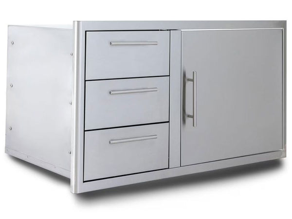 Blaze Door Drawer Combo 39 Inch   with Soft Close Hinges and Lights