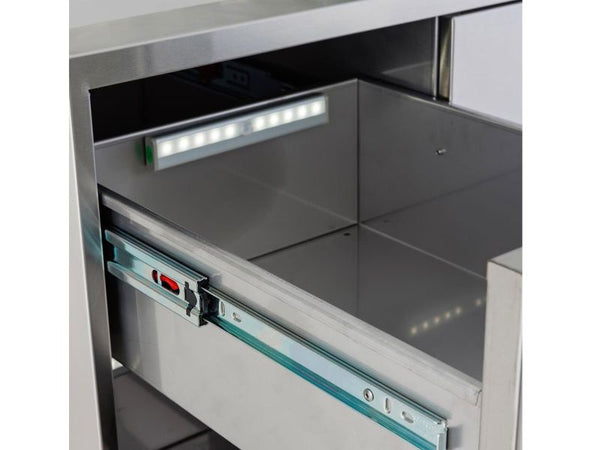 Blaze Door Drawer Combo with Soft Close Hinges and Lights