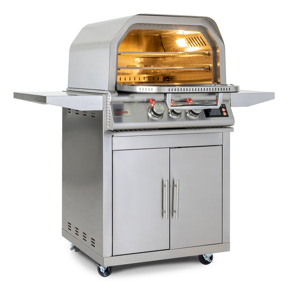 Blaze 26-Inch Gas Outdoor Pizza Oven With Rotisserie