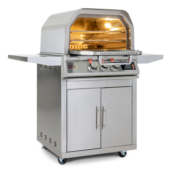 Blaze 26 Inch Gas Fired Freestanding Pizza Ovens