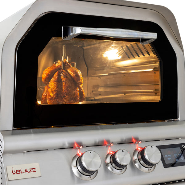 Blaze 26-Inch Gas Outdoor Pizza Oven With Rotisserie