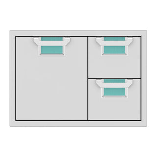 Buy bora-bora Aspire by Hestan 30-Inch Double Drawer and Storage Door Combo