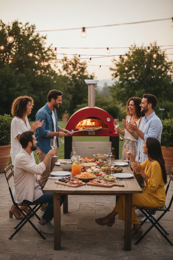 Alfa Moderno 2 Pizze Gas-Fired Freestanding Pizza Oven