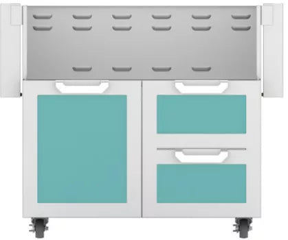 Hestan 36 Inch Double Drawer and Door Cart