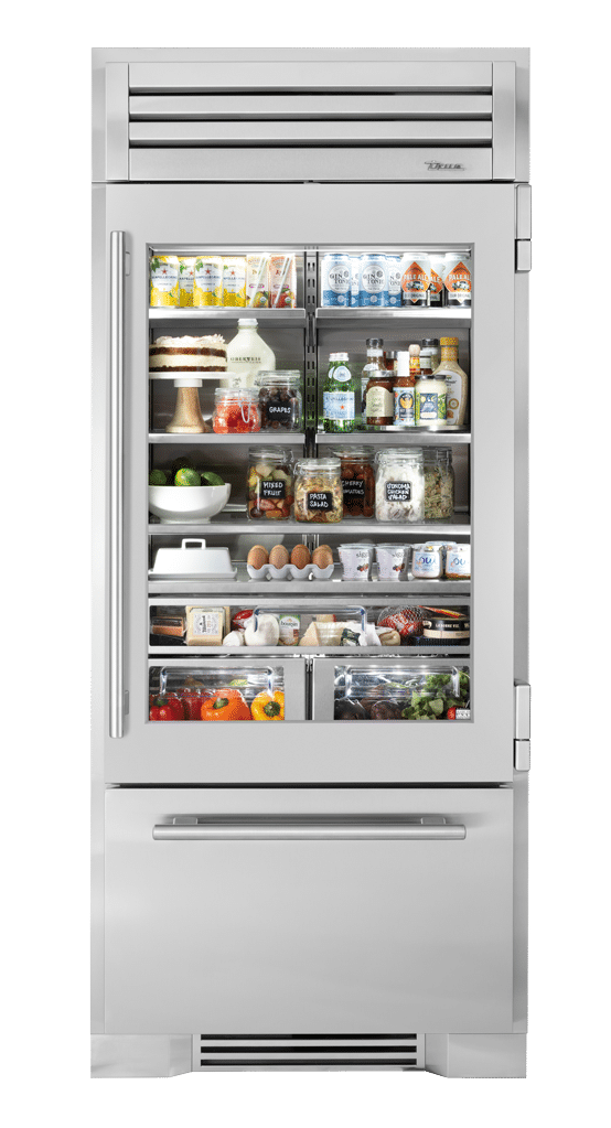 True 36 Inch Indoor Refrigerator with Glass Door