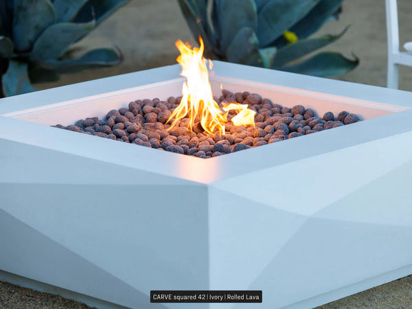 Lumacast Carve Squared Fire Bowl