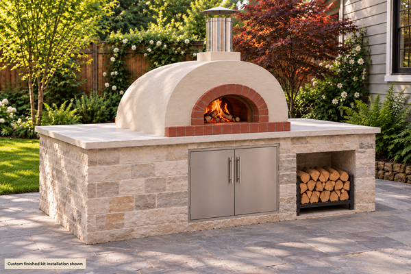 Forno Bravo Premio2G 120 48-Inch Wood-Fired Countertop Pizza Oven Kit