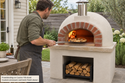 Forno Bravo Premio2G 100 40-Inch Wood-Fired Freestanding Pizza Oven Kit with Cucina 110 Stand