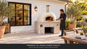 Forno Bravo Premio2G 120 48-Inch Hybrid Pizza Oven Kit with Cucina Stand