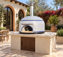 Forno Bravo Vesuvio 110 44-Inch Hybrid Gas/Wood Countertop Pizza Oven