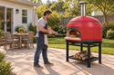 Forno Bravo Vesuvio 100 40-Inch Wood-Fired Freestanding Pizza Oven with Decorative Metal Stand