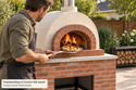 Forno Bravo Toscana 100 Dome 40-Inch Wood-Fired Freestanding Pizza Oven with Cucina 100 Stand