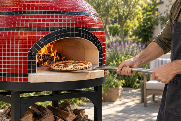 Forno Bravo Vesuvio 80 32-Inch Wood-Fired Freestanding Pizza Oven with Stand