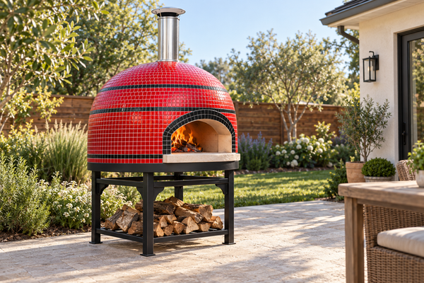 Forno Bravo Vesuvio 80 32-Inch Wood-Fired Freestanding Pizza Oven with Stand