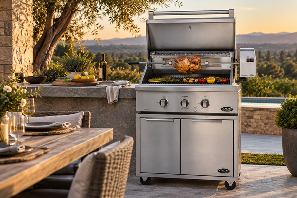 DCS BH1-30R-F 30-Inch Series 7 Freestanding Gas Grill with Rotisserie