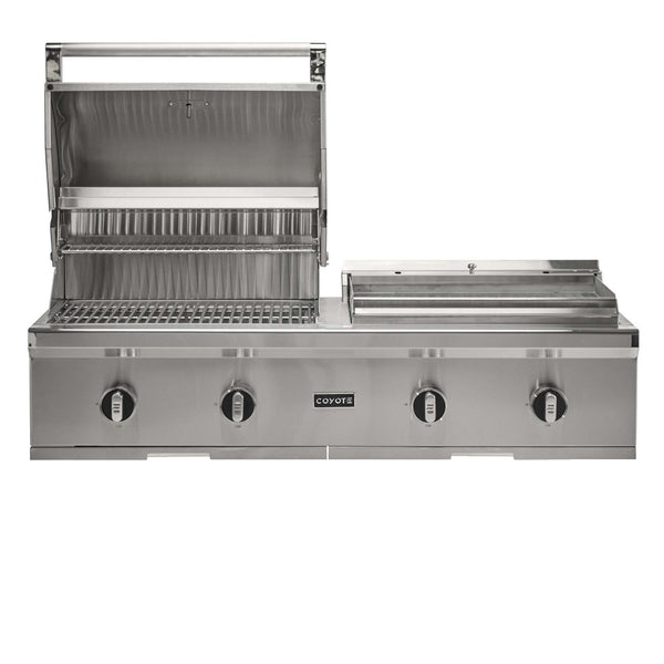 Coyote 50 inch Combo Built-In Gas & Flat Top Grill