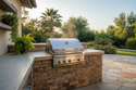 Delta Heat DHBQ32RS-W 32-Inch Built-In Gas Grill with Rotisserie & Sear Burner, White Panel