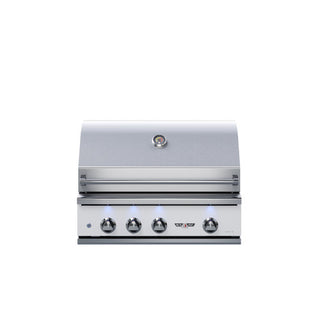Delta Heat 32 inch Gas Grill with Infrared Rotisserie - White Control Panel